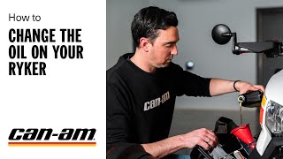 How to Change the Oil on your CanAm Ryker
