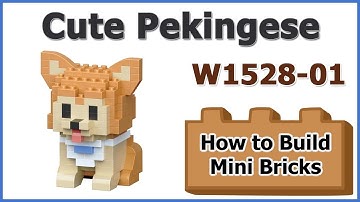 How to Build Mini Blocks Pekingese W1528-01 Review Instructions Specifications