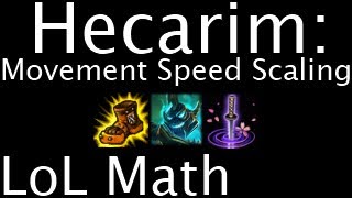 LoL Math - Hecarim: Movement Speed Scaling