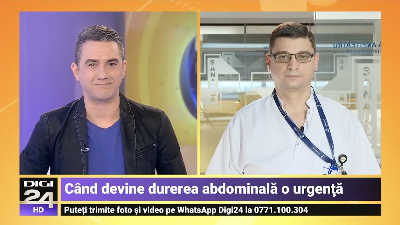 Când devine durerea abdominală o urgență? – Dr. George Burlacu | Spitalul Clinic SANADOR