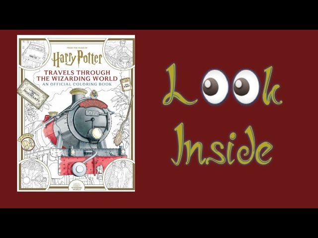 Harry Potter Colouring Book Flip Through 