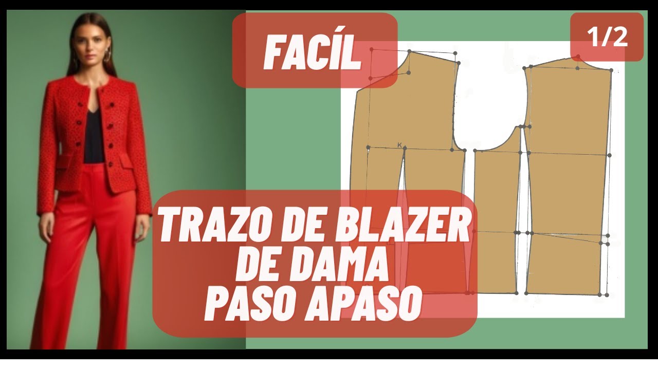 EL PATRÓN DE BLAZER MÁS FÁCIL DEL MUNDO PROFESIONAL PASO A PASO
