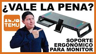 🖥️ Soporte para Monitor RGB con USB Hub 🔌✨ | Unboxing y Reseña TEMU 2025 📦🔥