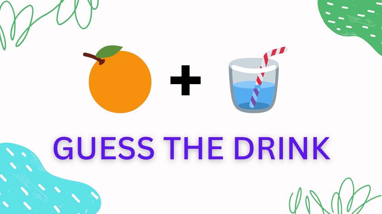 Guess The Drinks By Emoji !! Drinks Juices Emoji Quiz 🍎 🍋 YouTube