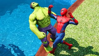 Ultimate Ragdoll Showdown: GTA 5 Spiderman vs Hulk vs Iron ManInsane