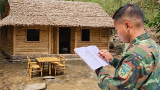 The Process Of Completing A Wooden House In 20 Days  Living Alone In Nature