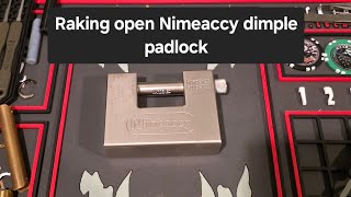 (198) Raking Open Nineaccy Dimple Lock