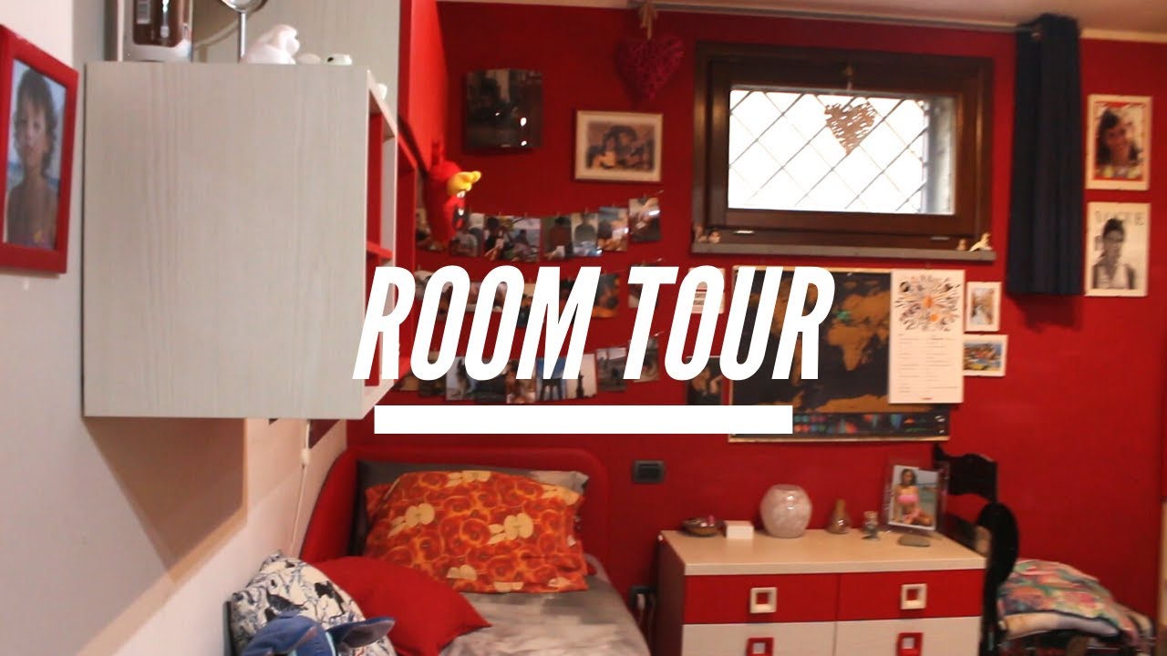 video room tour della mia stanza