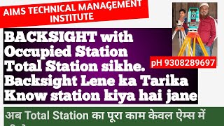 Backsight with Occupied Station using Sokkia Total Station| how to setup Known Station Sokkia Wealth
