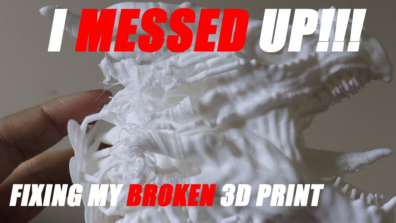 FIXING MY BROKEN 3D PRINT - YouTube