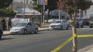 One killed in Panorama City shooting suspect at large