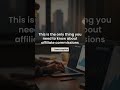 This is the only thing you need to know about affiliate commissions