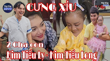 CƯNG XỈU: Siêu dễ thương 2 cha con Kim Tiểu Ly & Kim Tiểu Long