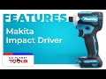 Makita 4-Speed Brushless Impact Driver 18V DTD171Z Features &amp; Benefits @Makita @ukplanettools