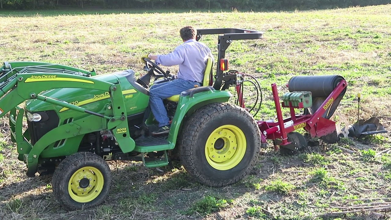 A single person can start a tommy silt fence installation