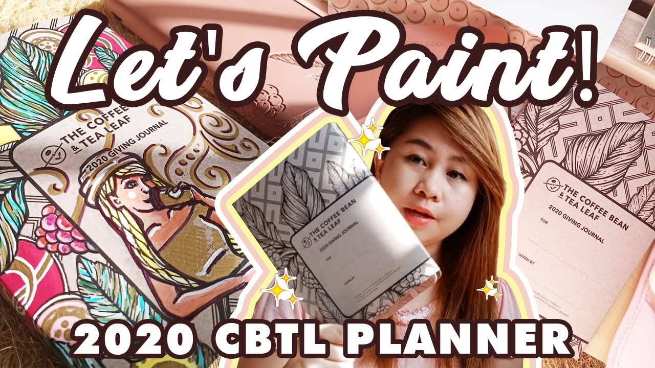 Making Art on my CBTL Planner's Kraft Cover | Coffee Bean and Tea Leaf 2020 Planner