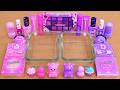 Pink vs Purple - Mixing Makeup Eyeshadow Into Slime ASMR