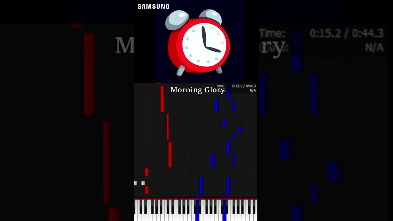 SAMSUNG ALARMS Piano Tutorial shorts YouTube