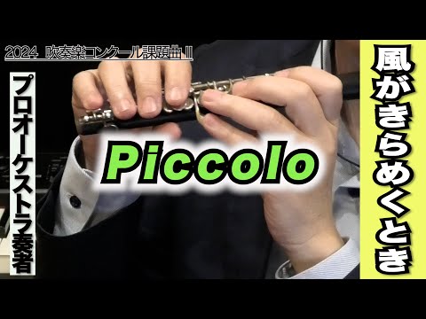 ピッコロ】風がきらめくとき（全日本吹奏楽コンクール2024年度 課題曲