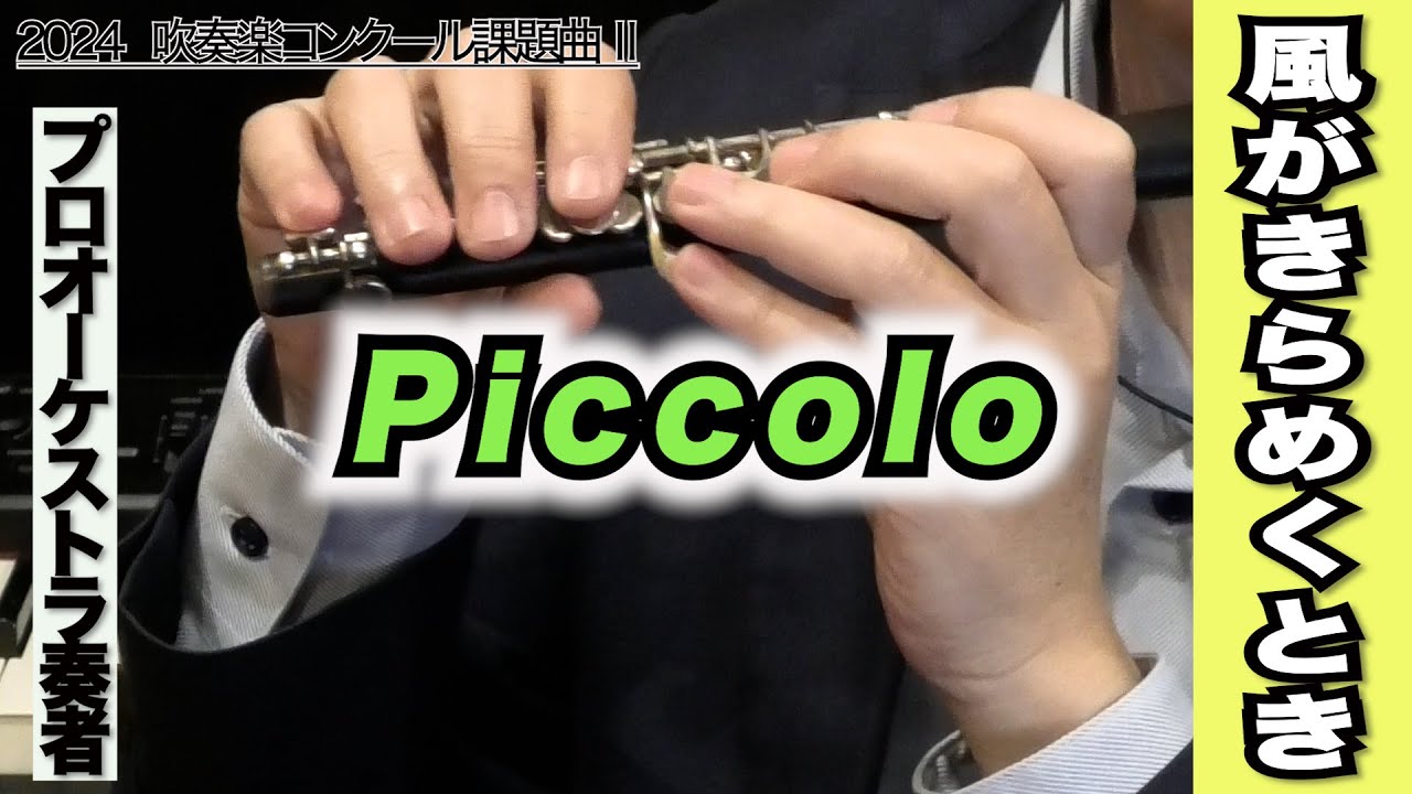 ピッコロ】風がきらめくとき（全日本吹奏楽コンクール2024年度 課題曲