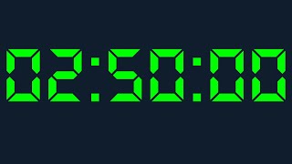 2 hour 50 minutes Timer Digital 2 hours 50 minutes Countdown Digital
