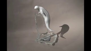 Beluga Whale marble sculpture, Michael Binkley