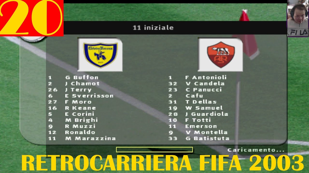 Retrocarriera con il CHIEVO VERONA su FIFA 2003 - ep 20, CHIEVO - ROMA, siamo TERZI, e dopo questa?