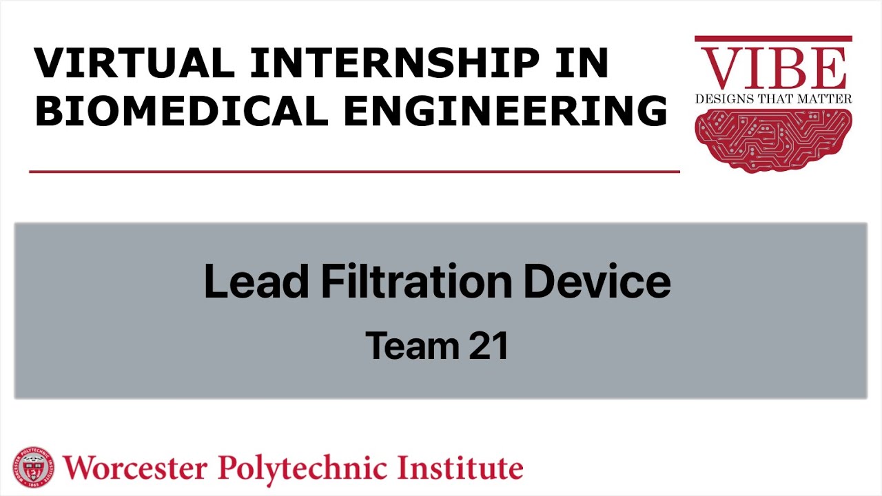 Lead Filtration Device Team 21 VIBE Worcester Polytechnic Institute