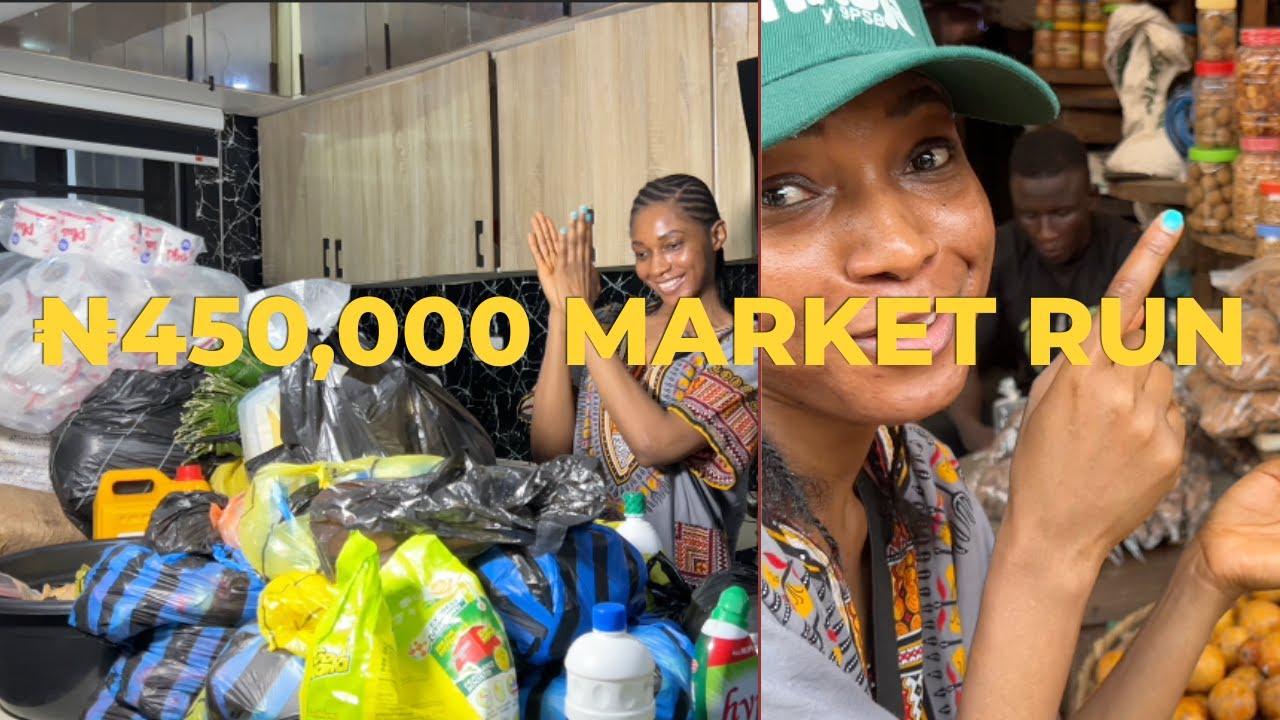 Как я потратил 450 000 найр (321 доллар) на рынке в Лагосе | Ежемесячный видеоблог о рынке