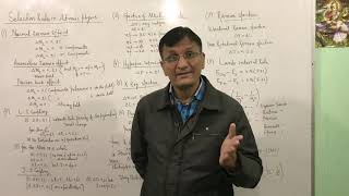 Selection Rules in Atomic physics