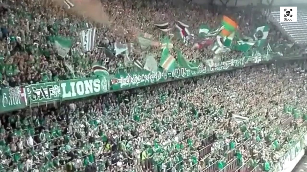 Rapid-Fans beim ÖFB-Cup Finale Rapid Wien - RB Salzburg (01.06.17) - YouTube