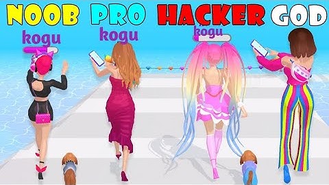Noob vs Pro vs Hacker vs Good -Streamer Rush Millions of Followers