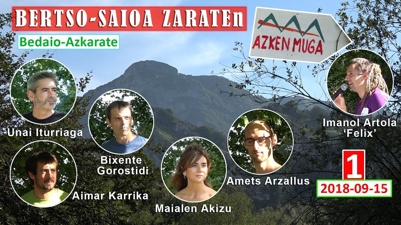 'Azken Muga' bertso-saioa (1) (Zarate, 2018-09-15) (45'09'')