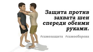 Защита от удушения 1. Защита против захвата шеи спереди обеими руками.