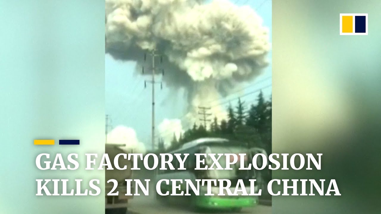 Gas factory blast kills 2 in central China