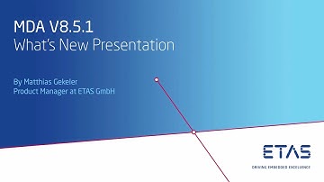 MDA V8.5.1 What’s New Presentation