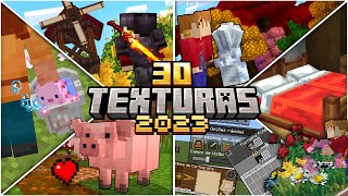 TOP 30 TEXTURAS DE 2023 PARA MINECRAFT PE (BEDROCK)