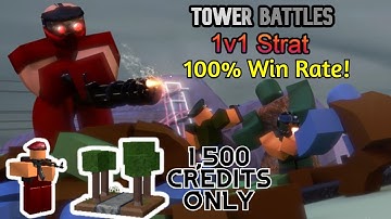 Roblox Tower Battles 1v1 Strat FOR PROS AND BEGINNERS (High Win Rate)