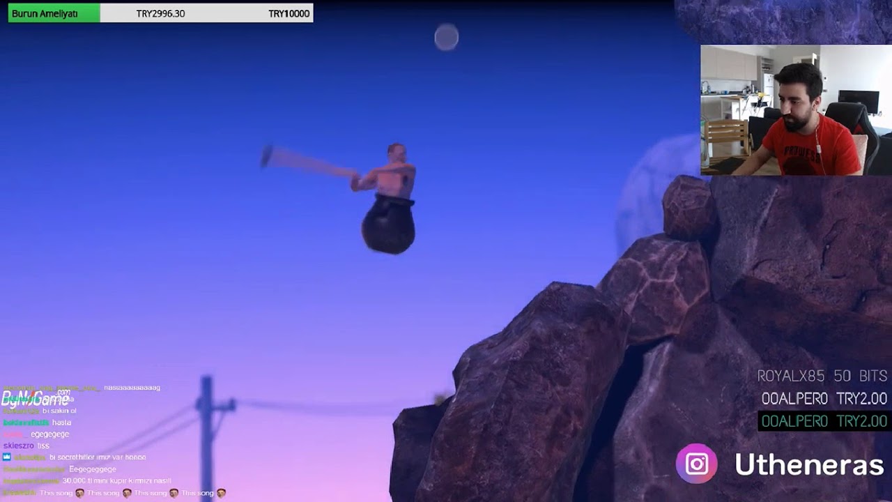 Uthenera Getting Over It Oynarken Rage Geçiriyor