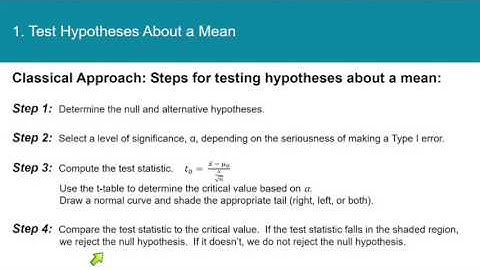Statistics 10.3, Part 1