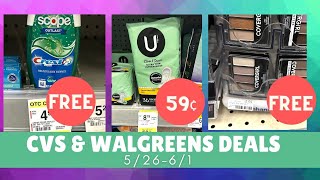 Top CVS & Walgreens Deals: 5/266/1 #cvsdeals #walgreensdeals