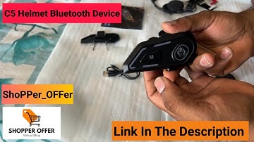 C5 Motorcycle Helmet Bluetooth Headset | Unboxing | Installation | Review