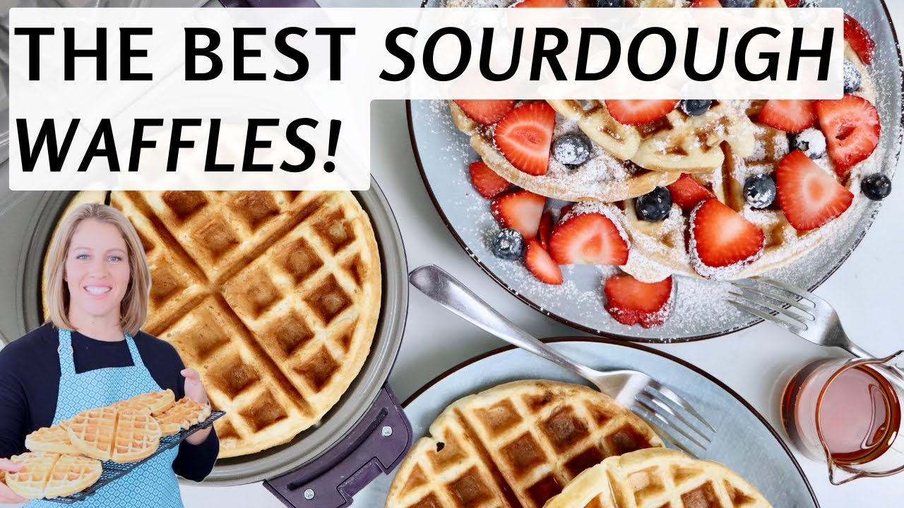 Хрустящие и пышные вафли из закваски | Простой рецепт, который можно приготовить за ночь |