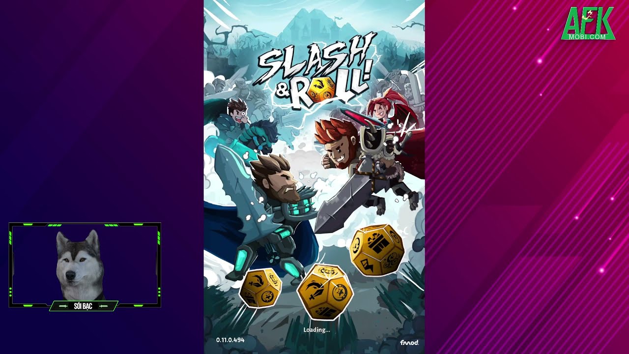 Slash & Roll: Live Guild Raids game đối kháng phân thắng bại bằng xúc xắc