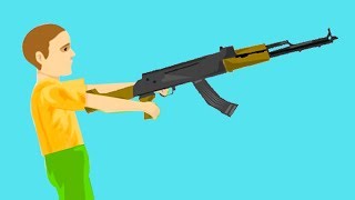 4 YEAR OLD KID WITH A GUN! (Happy Wheels #88)