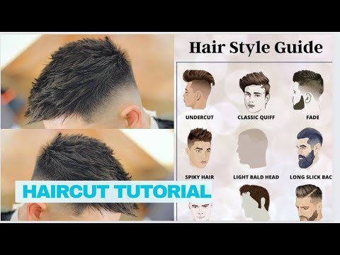 how to cut men's hair tutorial - YouTube