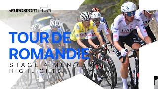 ELECTRIC ATTACKS 💥 | Tour of Romandie Stage 4 Highlights | Eurosport Cycling