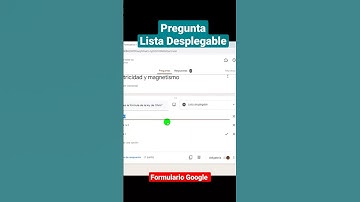 👉LISTA DESPLEGABLE en Formulario Google #shorts