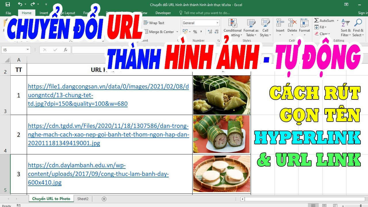 Chuyển Đổi URL Hình Ảnh Thành Hình Ảnh Thực Tế Trong Excel | Cách Đổi ...
