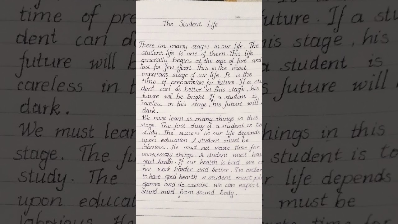 Examples of nice writing 